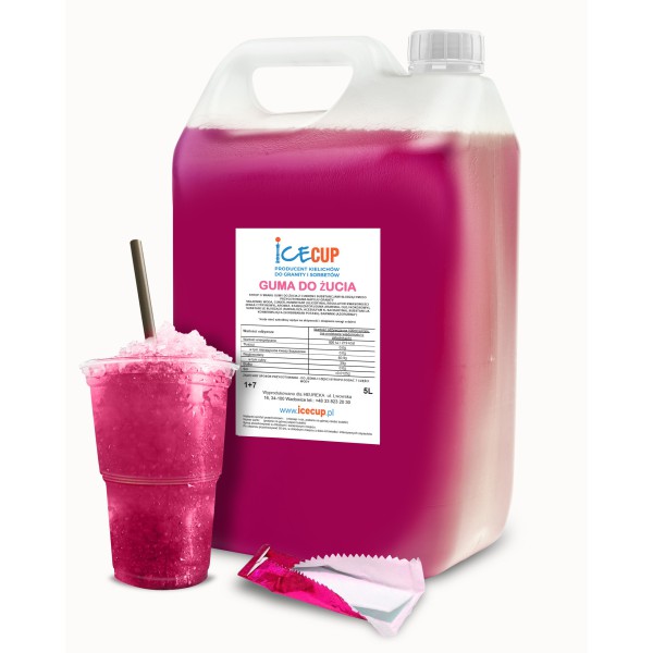 Syrup for granita PINK CHEWING GUM 5l
